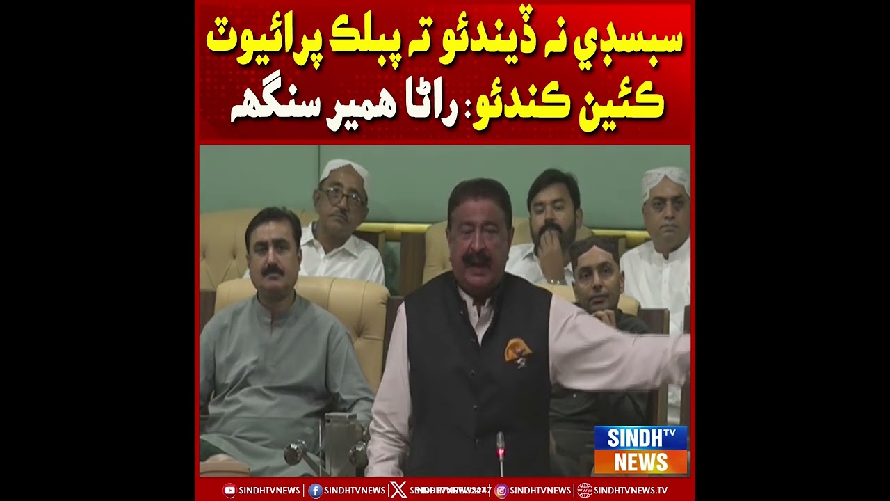 Subsidy na dindayo ta public-private kayn kndayo: Rana Hamir Singh | Sindh TV News
