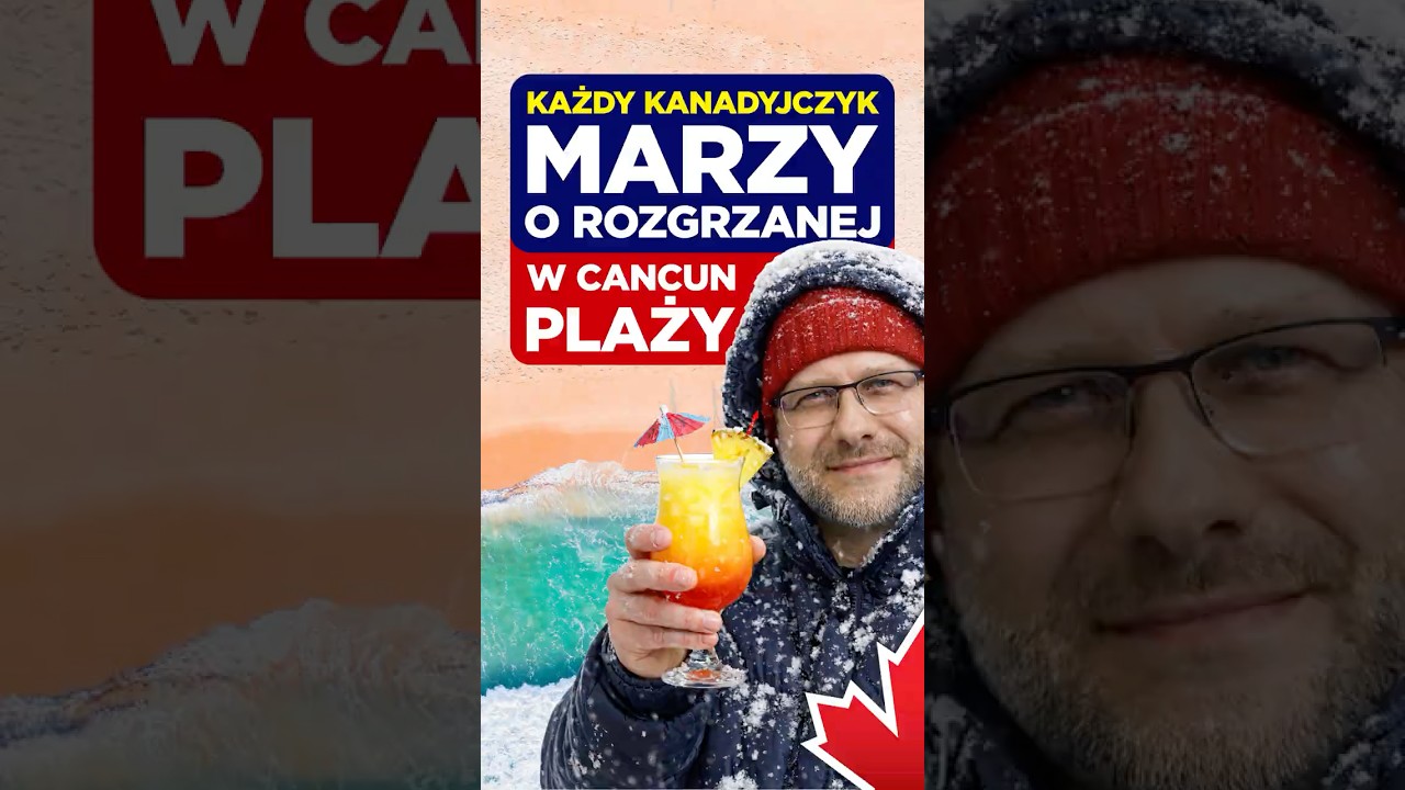 Każdy Kanadyjczyk marzy o rozgrzanej w Cancun plaży #zima #kanada #cancun #plaża #piosenka