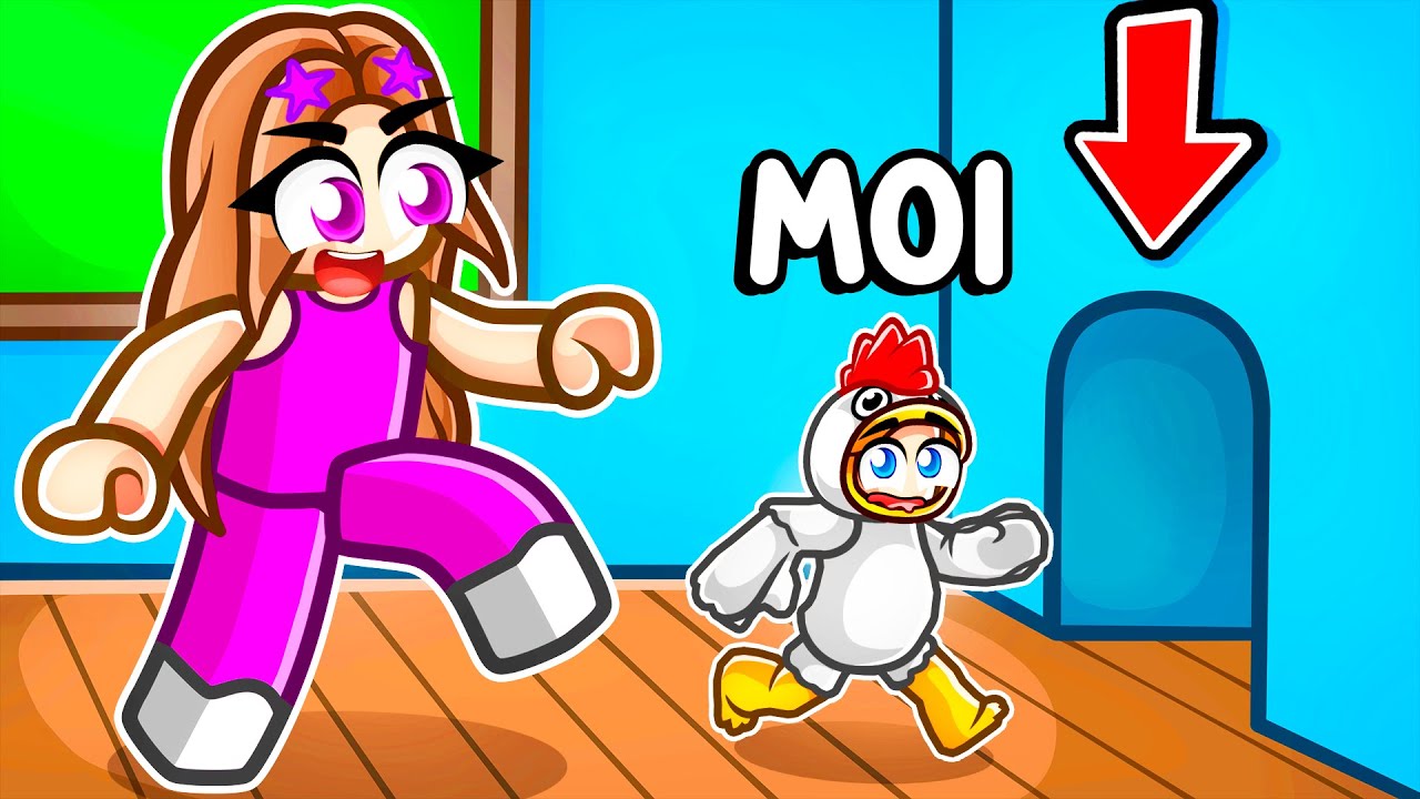 PETIT vs G&Eacute;ANT avec ma FANGIRL sur ROBLOX !