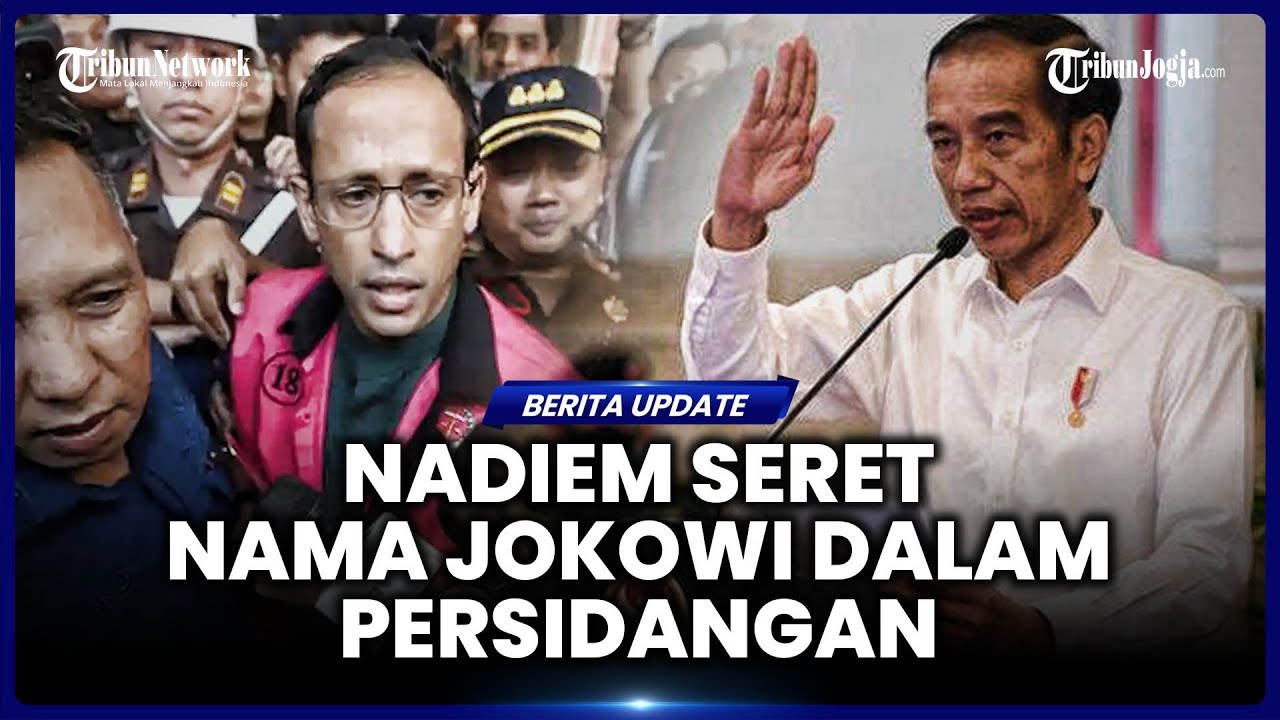 NADIEM MAKARIM SERET NAMA JOKO WIDODO SAAT BACAKAN EKSEPSI DUGAAN KORUPSI INI VISI PAK JOKOWI