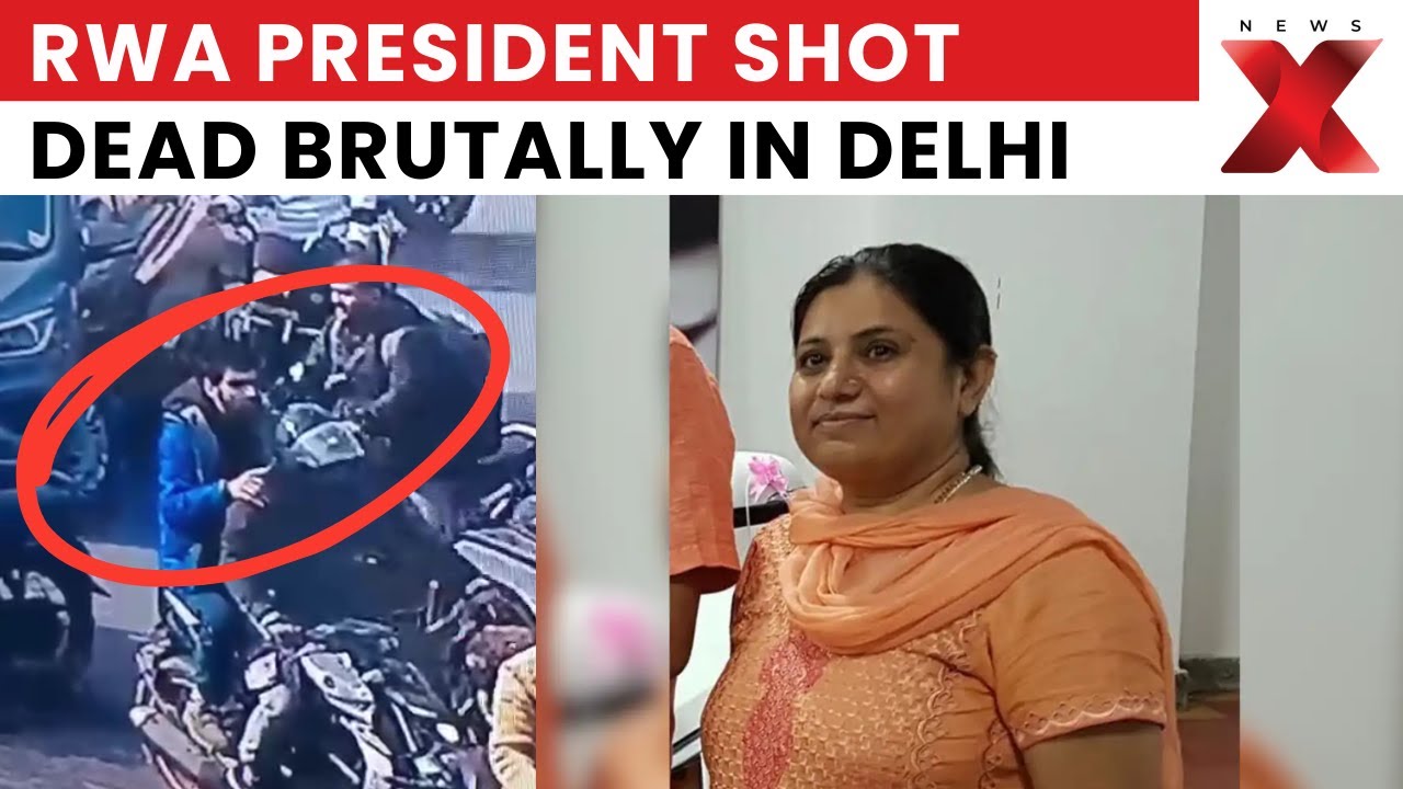 Delhi Daylight Murder: CCTV Captures Suspects in Delhi RWA President Murder