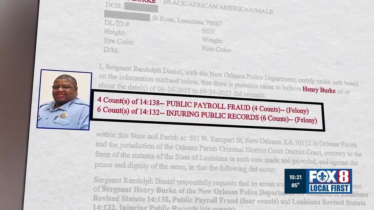 Unchecked Overtime: Arrest documents detail NOPD sergeant's alleged falsifying of department reco...