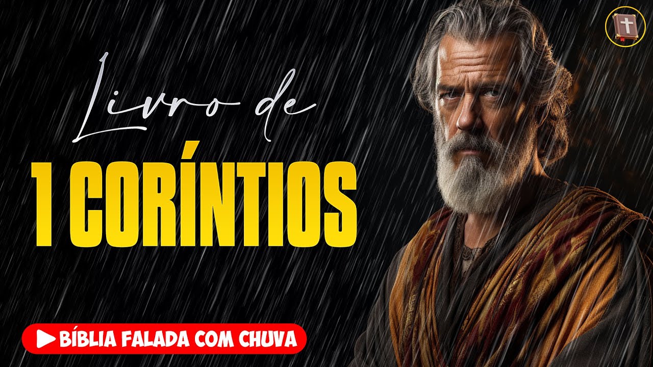 ✝️ 1 CORÍNTIOS - Novo Testamento [Bíblia a Mensagem] 🌧️ Bíblia Falada com Chuva 👉 46