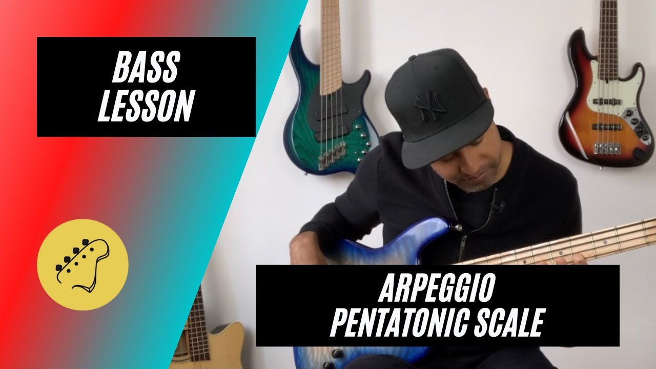 Beginner Bass Lesson | How to add Arpeggio and Pentatonic to the your groove - (Riff 62)