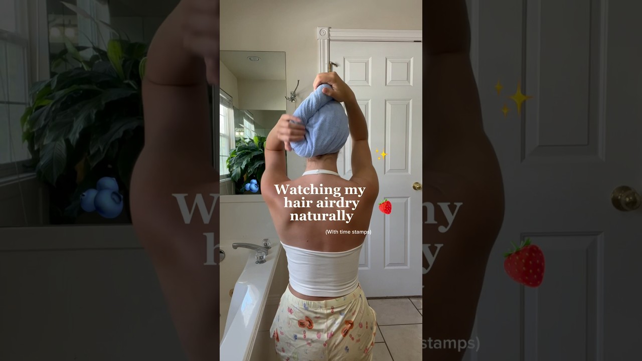 I only airdry my hair 👼💕#haircare #airdrying #airdryinghair #longhair