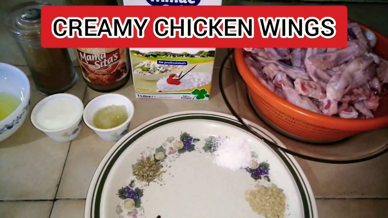 CREAMY CHICKEN WINGS RECIPE || STEP BY STEP GUIDE || SIMPLE AND DELICIOUS HOMEMADE RECIPE