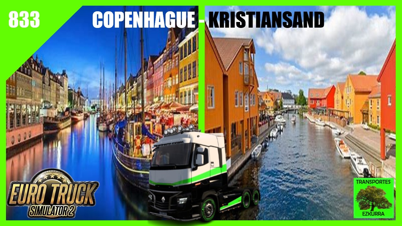 #833 | Ruta desde Copenhague a Kristiansand en ETS2 con Wayavera 🚛🚛