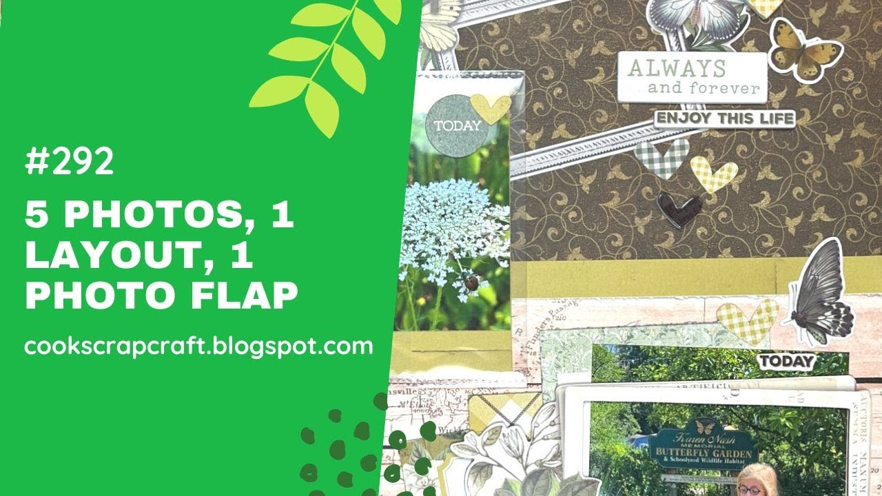5 Photos, 1 Layout, 1 Photo Flap - Scrapbook Process 292