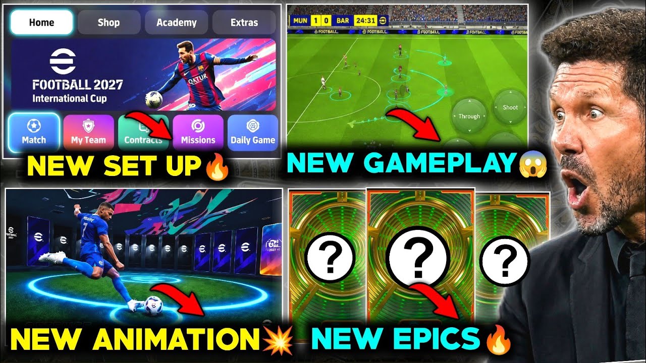 10+ confirmed Big changes of efootball 2027 mobile😱🔥 | New epics & Game play changes💥