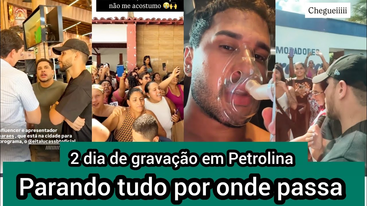 Lucas Guimarães parando tudo no 2 dia de gravações em Petrolina - É muito amor em todo lugar 