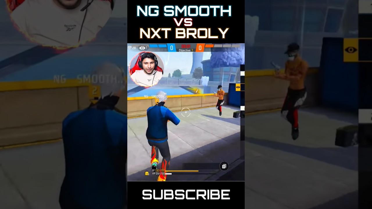 NG SMOOTH VS NXT BROLY🥵 1VS1 FIGHT🤯 #freefire #shorts #nonstopgaming #freefireshorts
