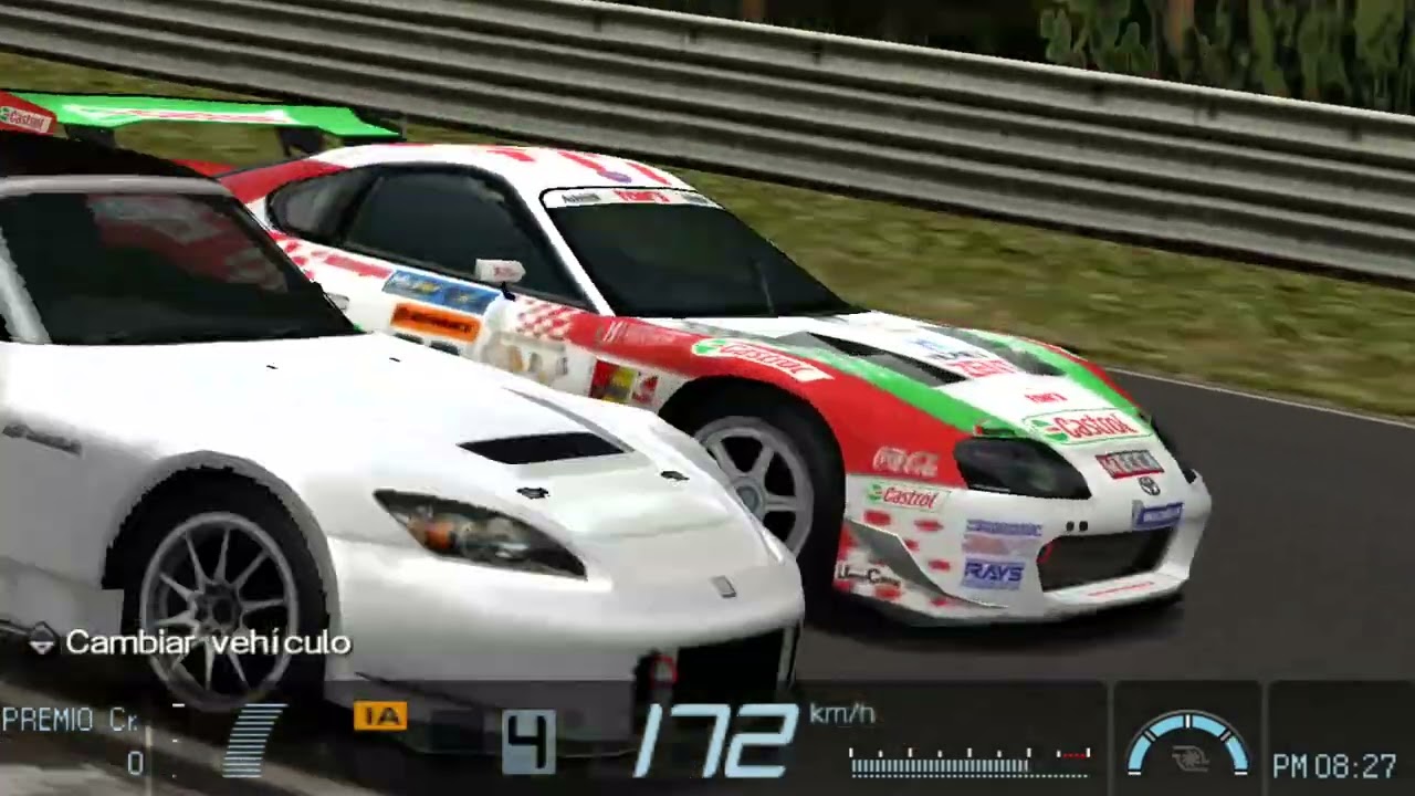 Gran turismo psp, carrera con honda s2000, carrera con dificultad: S. 