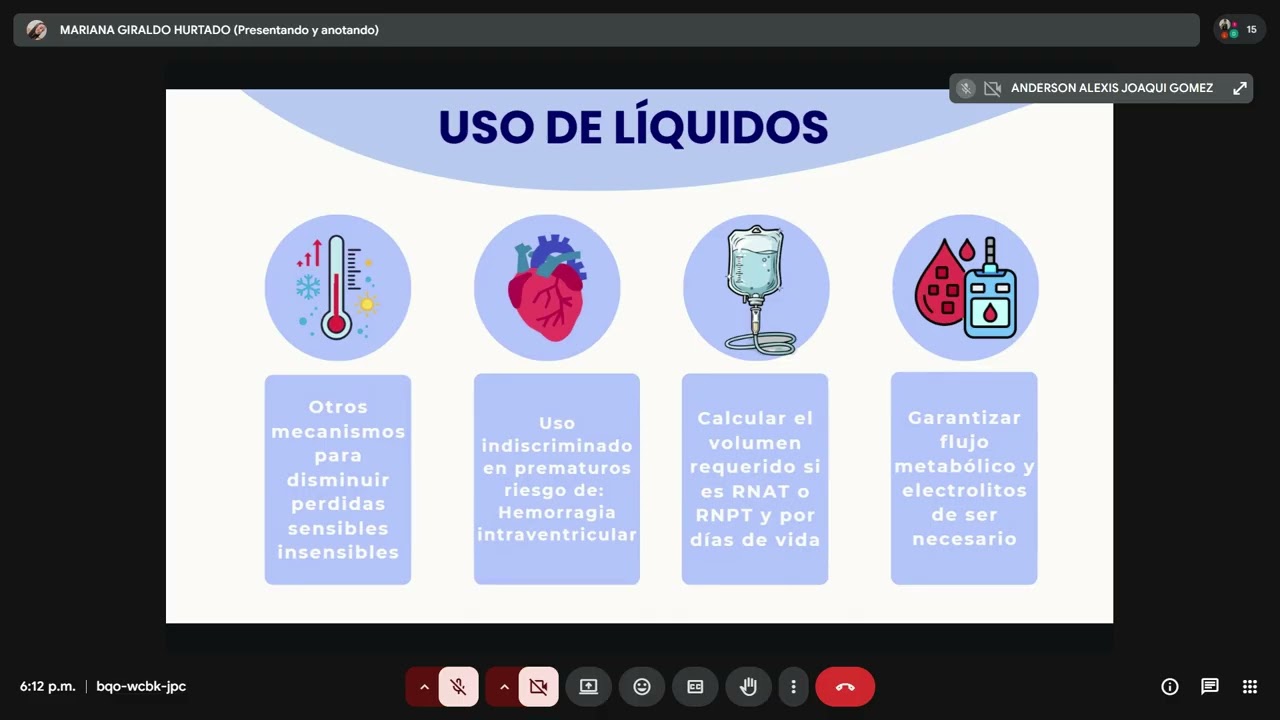 TUTORÍA: Líquidos en Neonatos - Niñez II