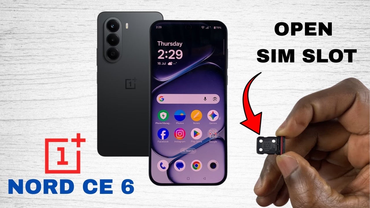 OnePlus Nord CE 6 5G: как открыть слот для SIM-карты
