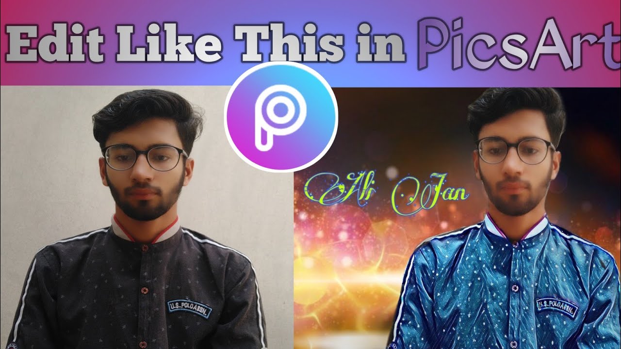 How to change background in PicsArt on your Android Device/Ali Jan Official.