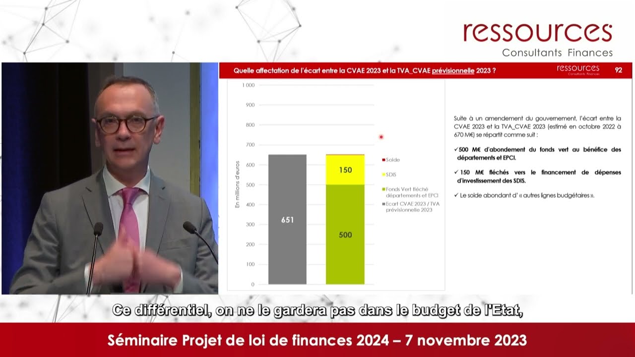 L'écart entre la CVAE 2023 et le produit de TVA