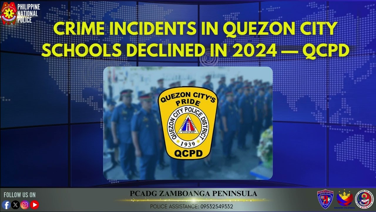 The Quezon City Police District (QCPD) has recorded a decrease