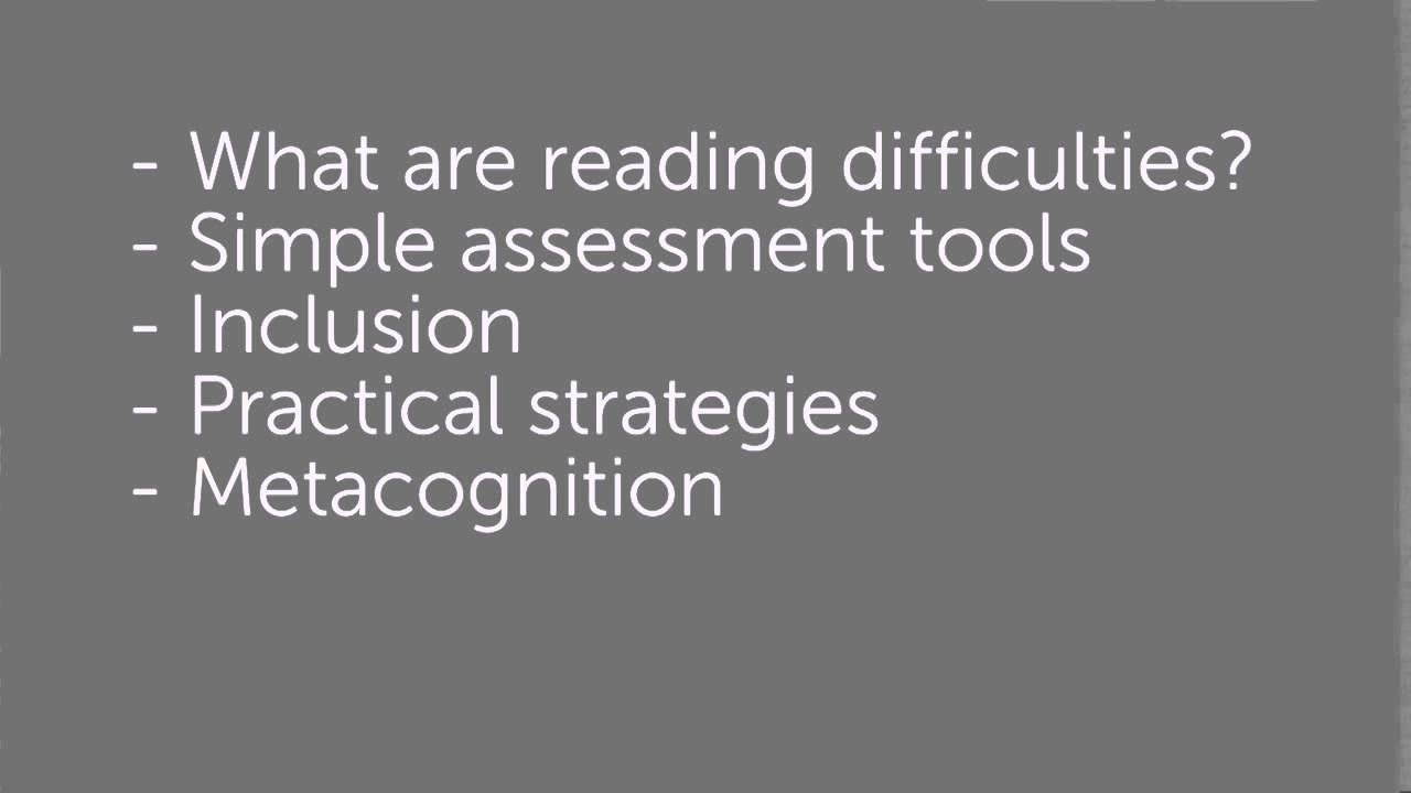 Supporting children with difficulties in reading and writing