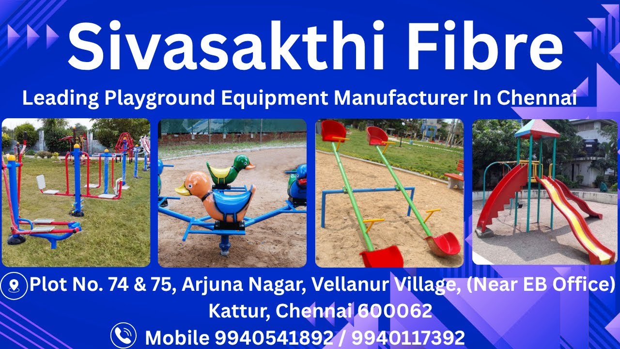 Leading Playground Equipment Manufacturer In Chennai