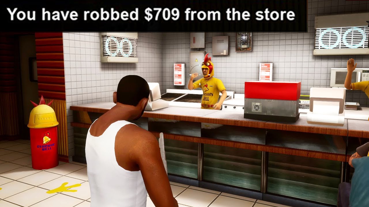 How To Rob Stores GTA San Andreas Definitive Edition