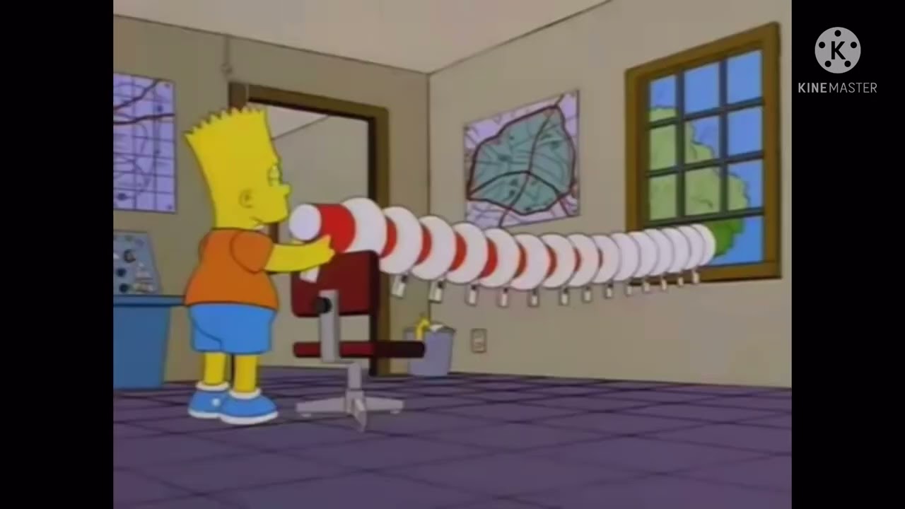 Bart Simpson Testes Noedolekcin (666) On Megaphone.