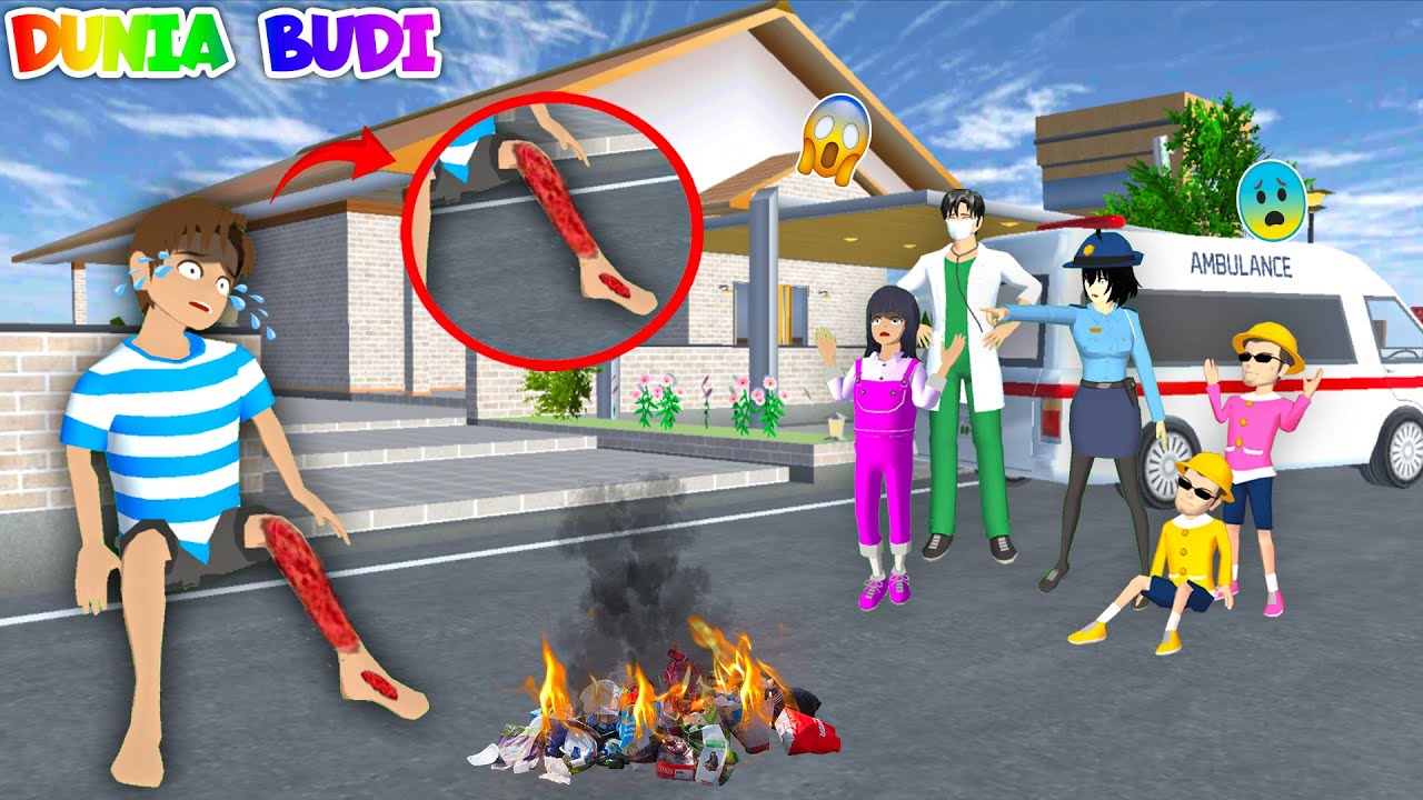 Hah!! Kaki Yuta Kebakar Karena Main Api Kak Sakura Bawa Yuta Ke RS | Sakura School Simulator