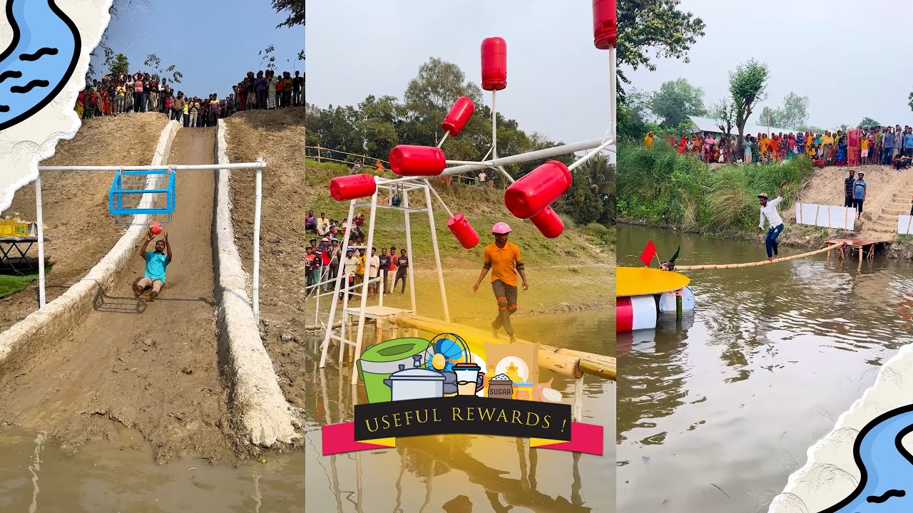 Ultimate Riverside Fun Games Compilation ||  Showcasing the Joy, Laughter, and Competitive Spirit