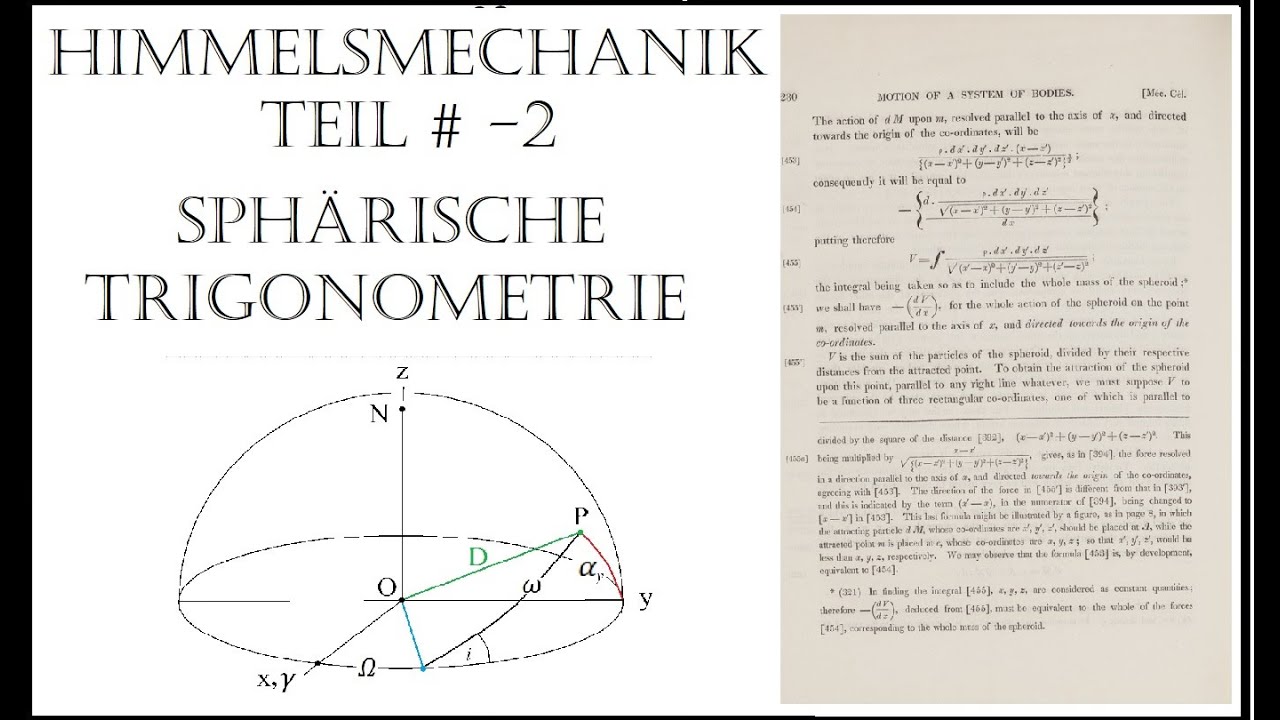 Himmelsmechanik, Teil #-2: Sphärische Trigonometrie