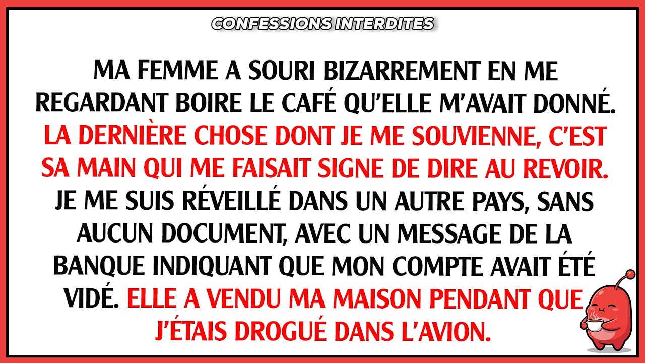 Ma femme a esquissé un sourire étrange en me regardant boire le café qu’elle m’avait préparé. Le ...