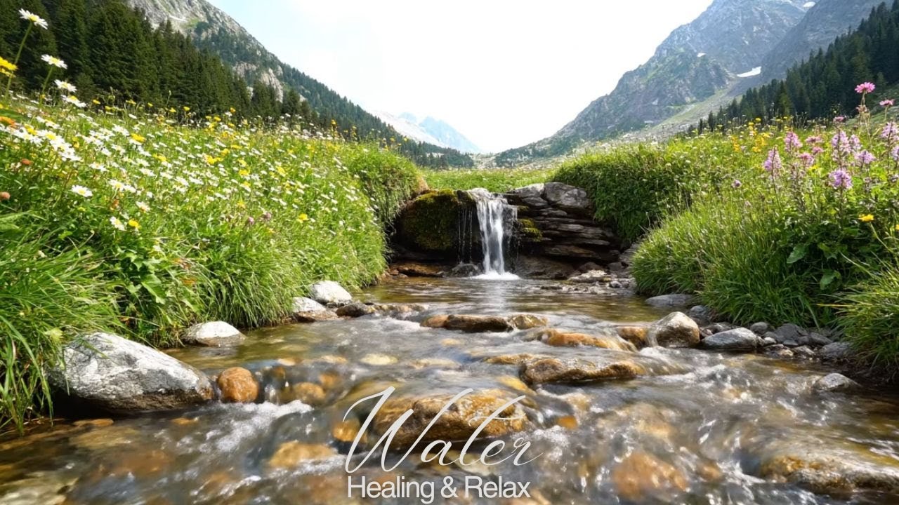 Healing Water Sounds & Soft Piano 🌿 | Deep Relaxation, Stress Relief & Calm Mind