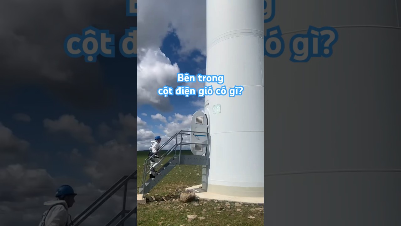 Kh&aacute;m ph&aacute; b&ecirc;n trong cột điện gi&oacute; #raitek #renewableenergy #windenergy