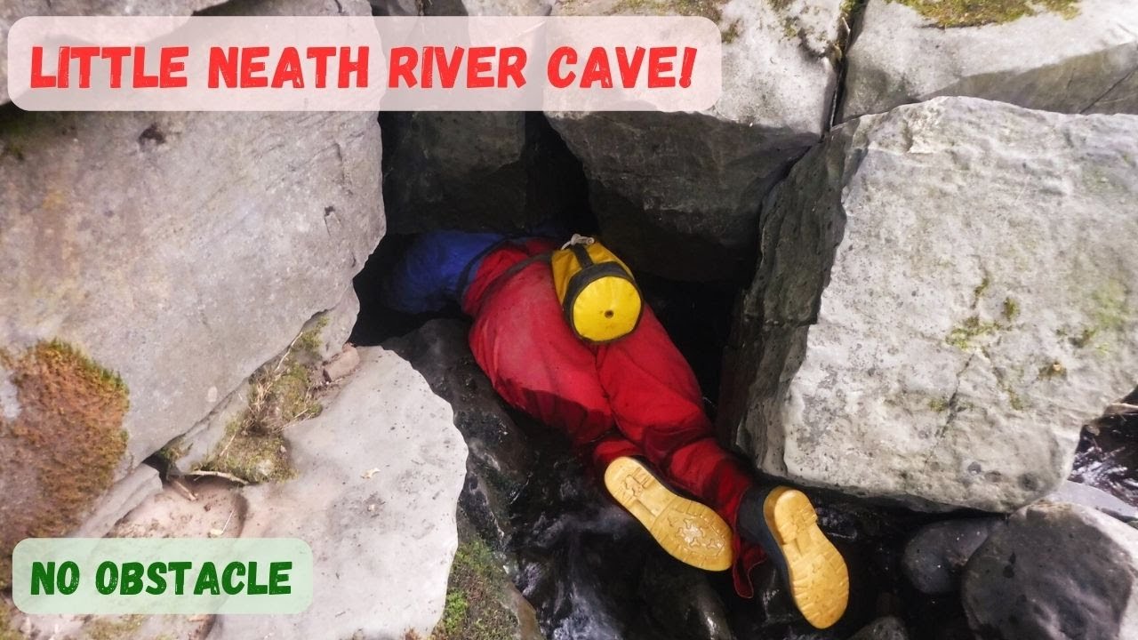 Exploring water filled cave in South Wales! - Little Neath River Cave