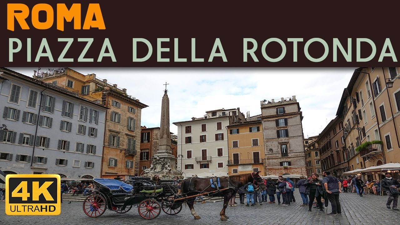 ROMA - Piazza della Rotonda e Fontana del Pantheon