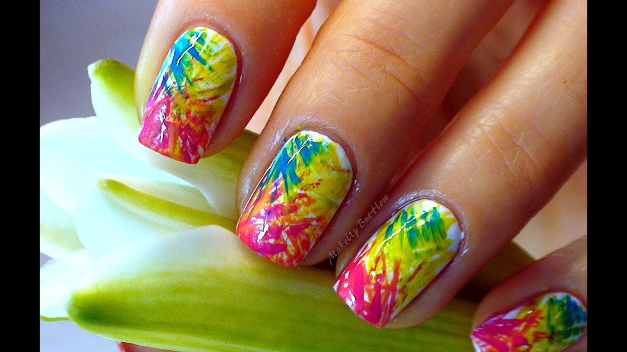 Цветен летен маникюр - Видео Урок