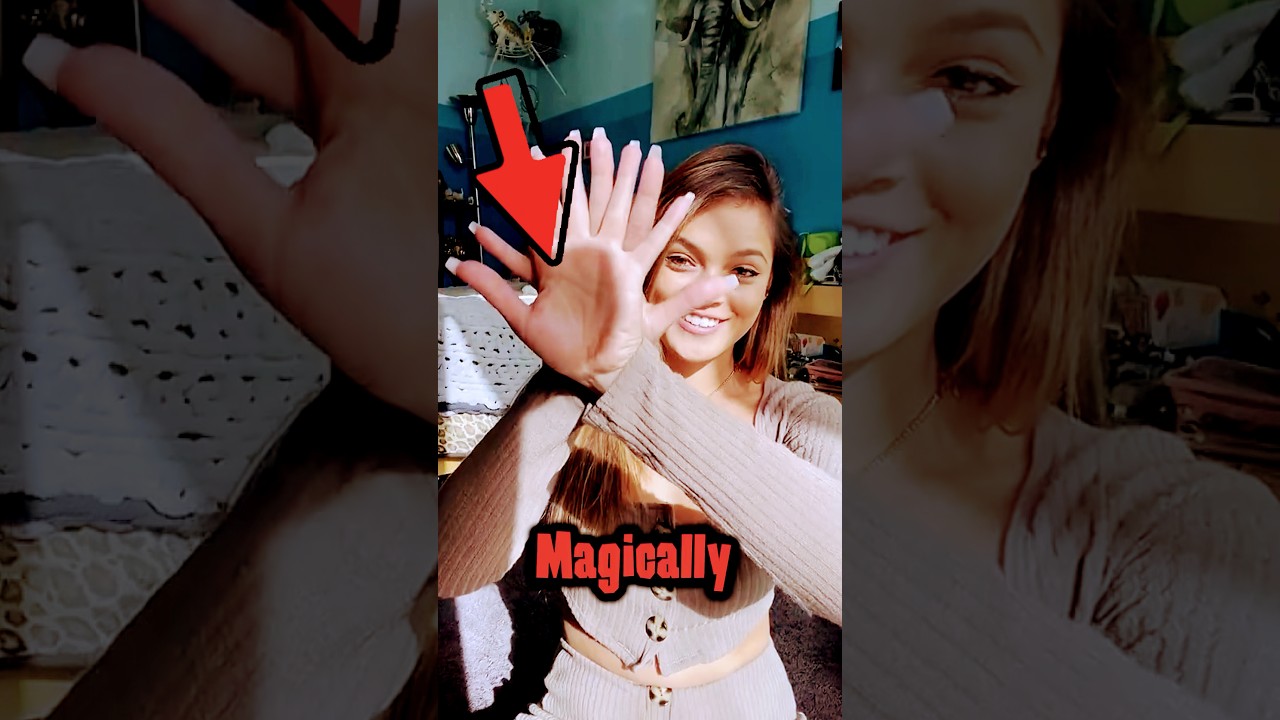 Hand Through Hand illusion😱Magic Trick