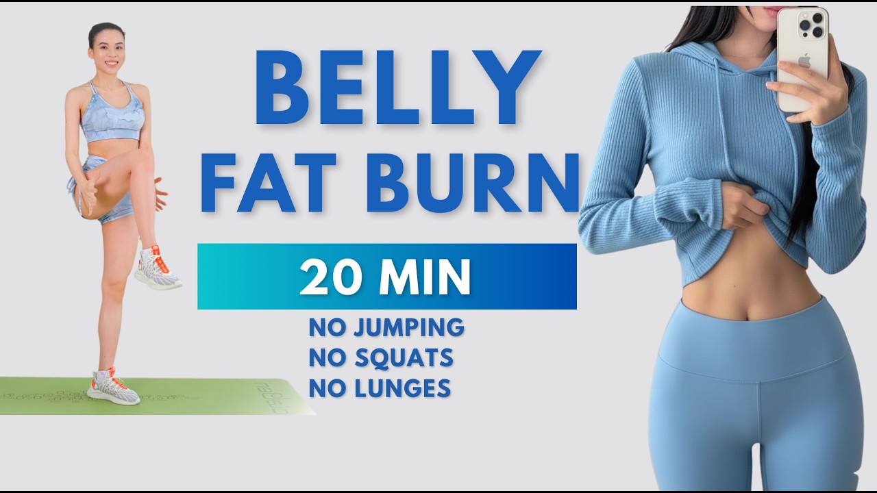 20 MIN Standing Abs Workout to Burn Belly Fat | No Jumping, No Squats, No Lunges | Emma Fit