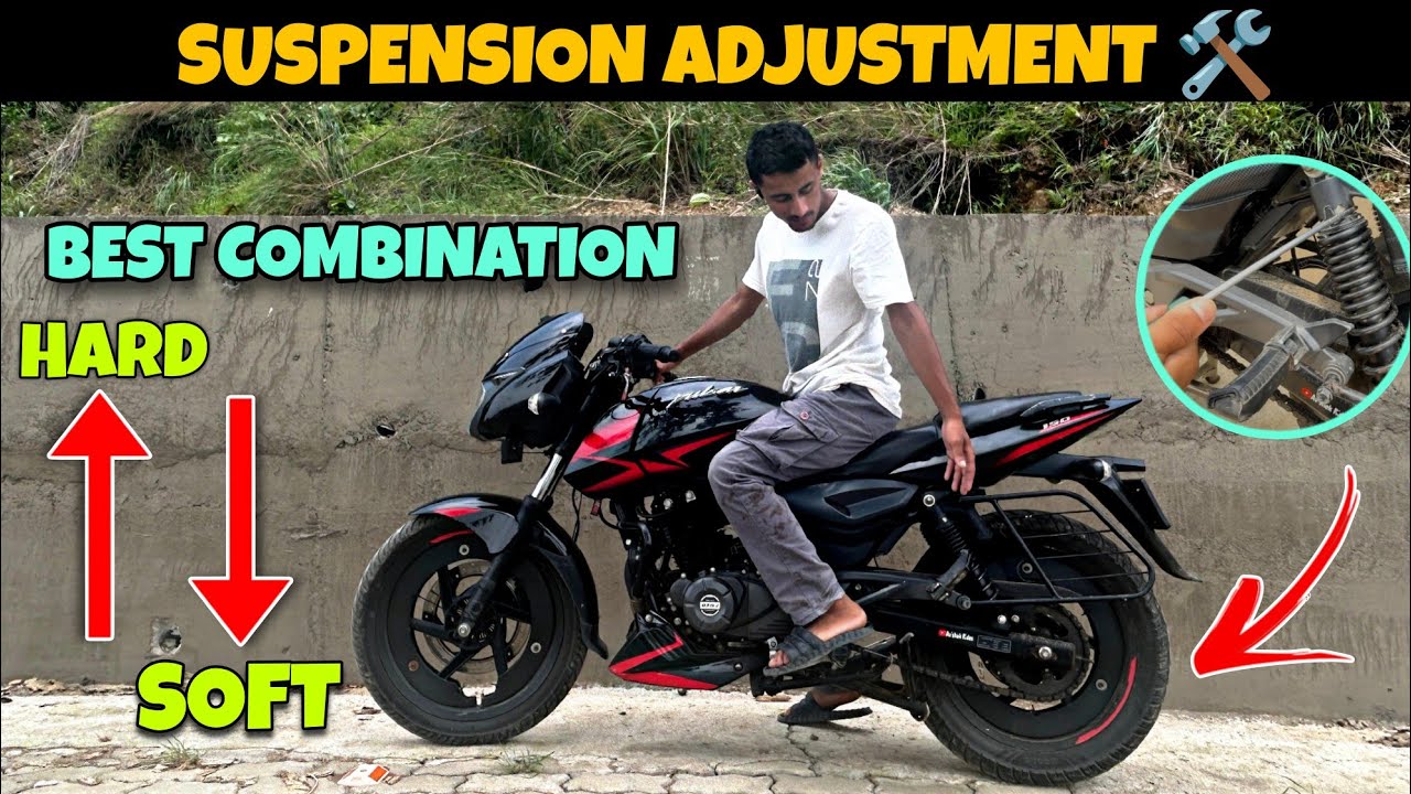How to adjust Bikes Suspension Properly ✅ | Pulsar 150 😇