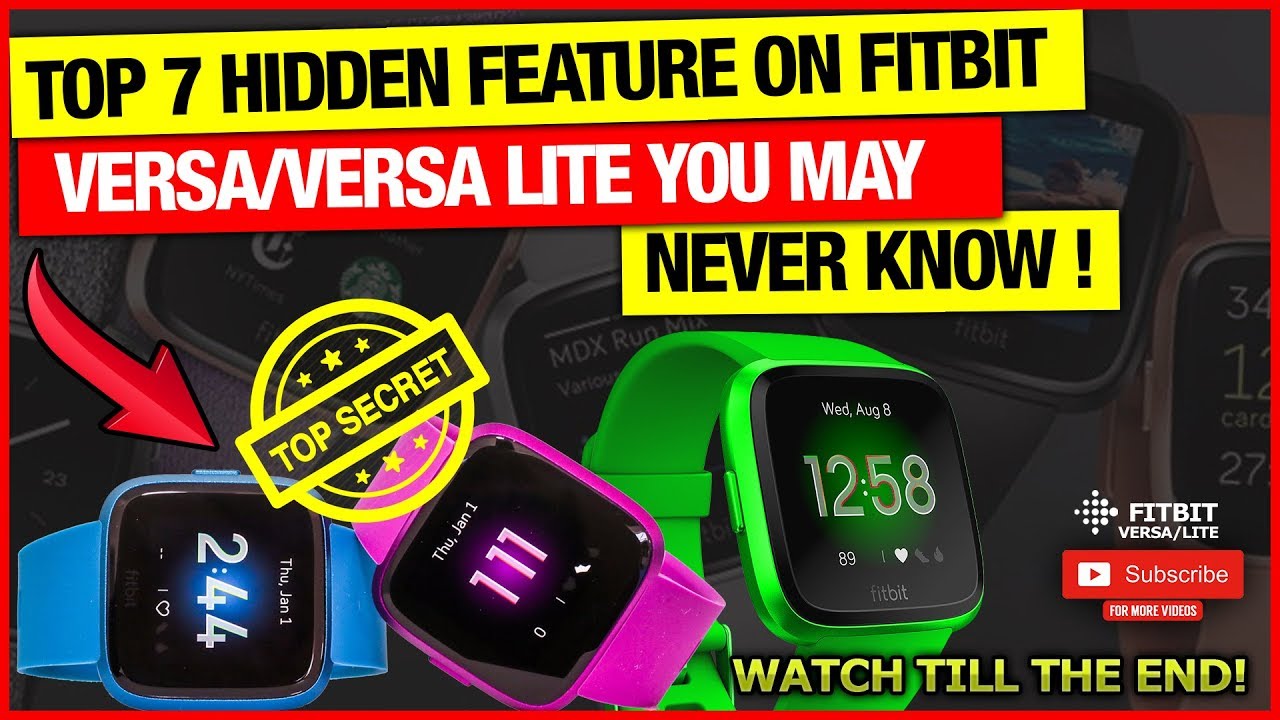 Top 7 Hidden Feature you didn't know Fitbit Sense/Versa3/Versa2/Versa lite/Ionic