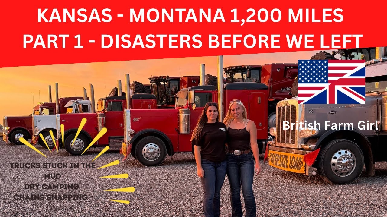 KANSAS - MONTANA 1,200 MILES PART1- DISASTERS BEFORE WE LEFT 