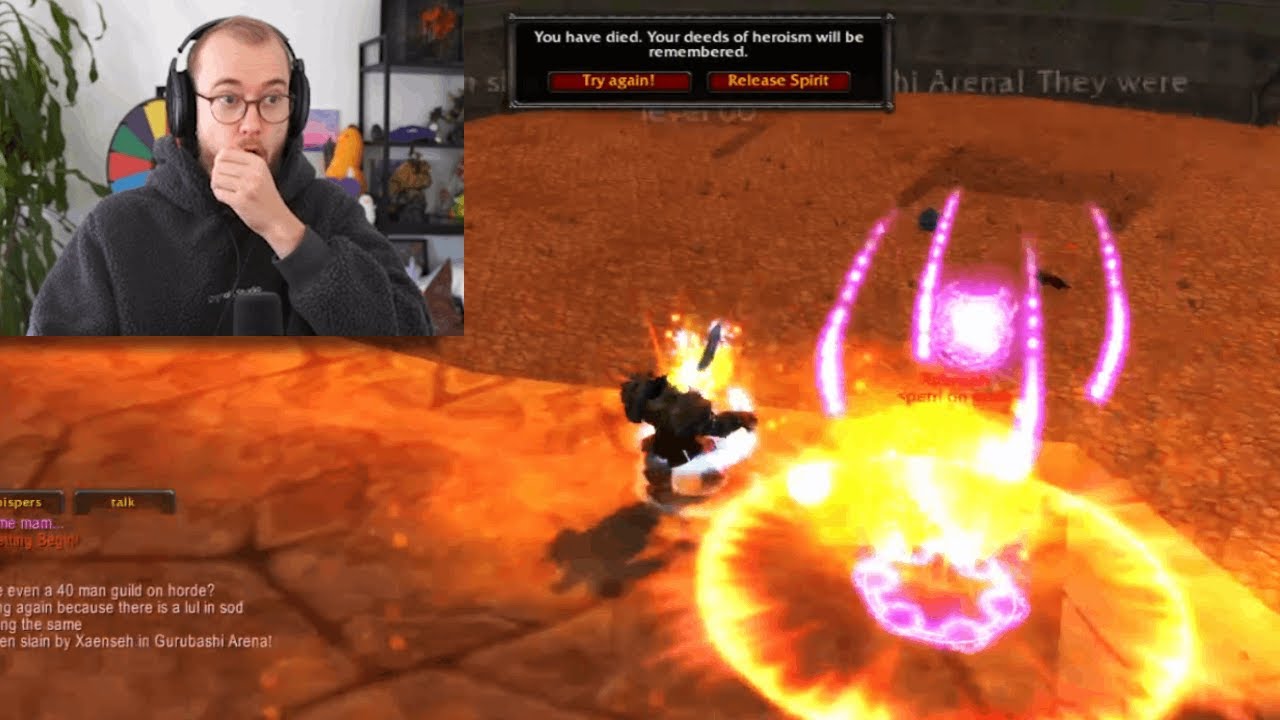 When You get Baited into Gurubashi Arena on HARDCORE