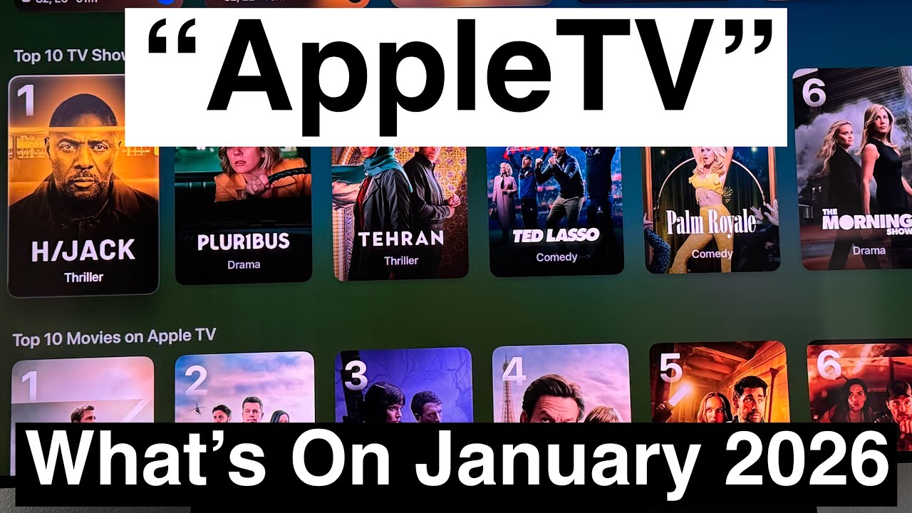 “AppleTV” What’s On January 2026