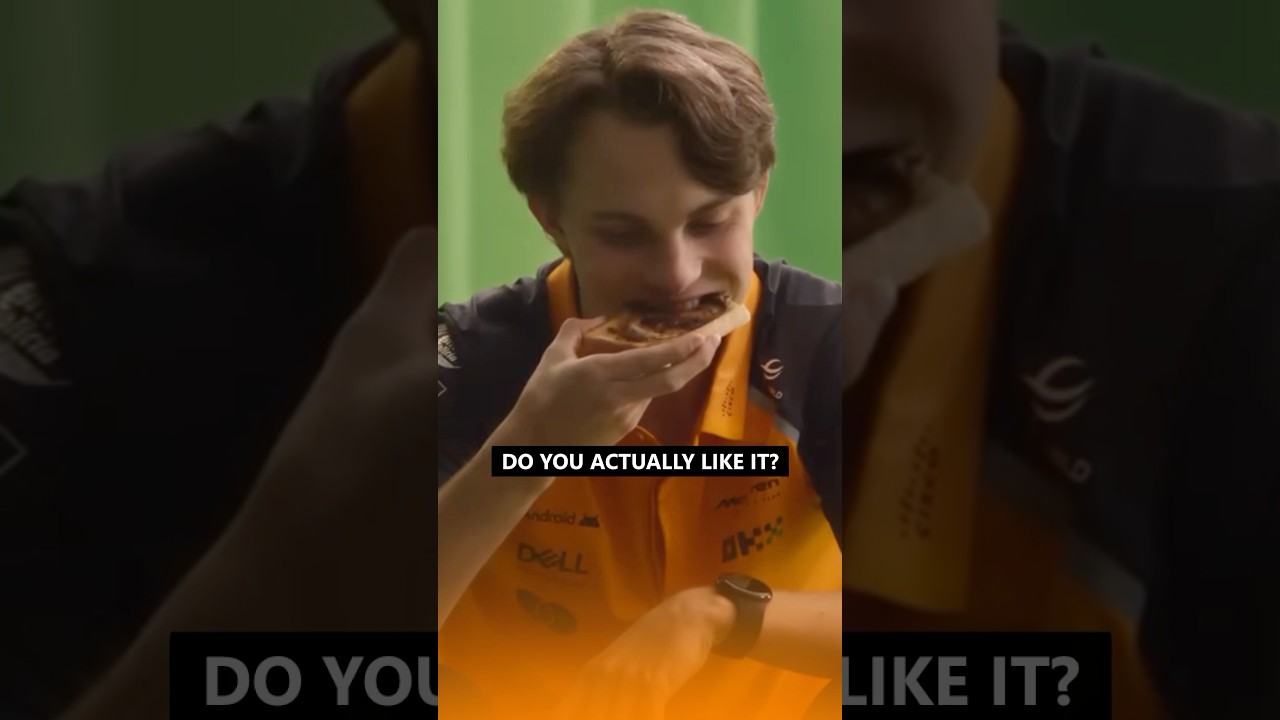 Oscar lets Lando try vegemite 😂🤢 #f1 #formula1