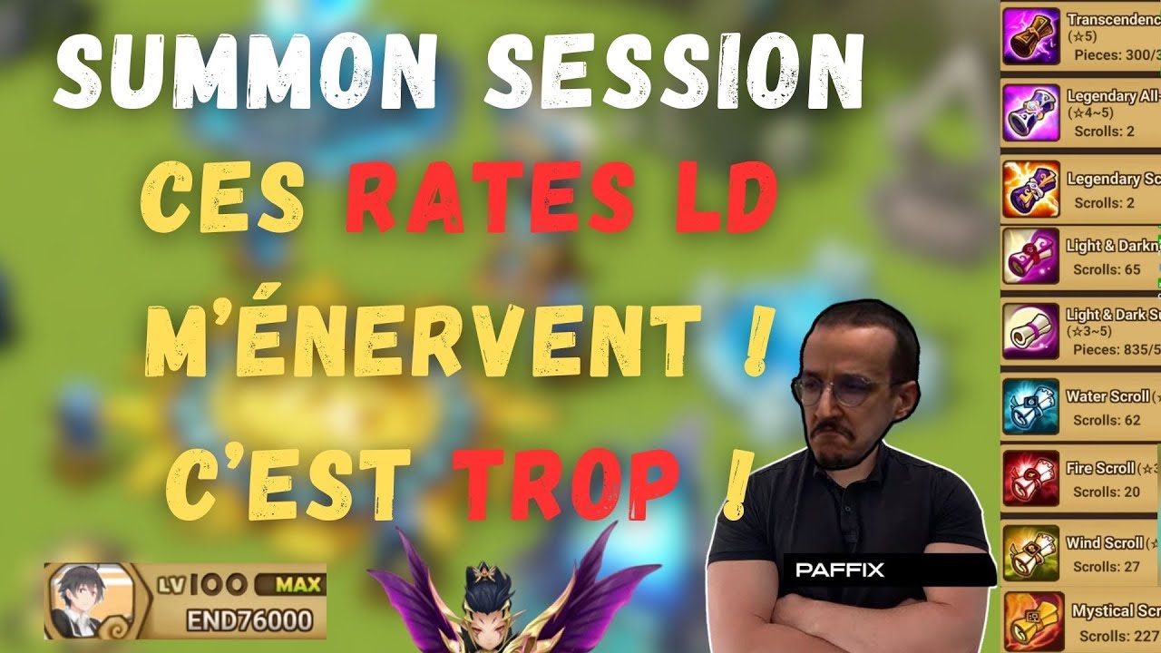 Summon Session : Ma malveillance est infinie mais il drop trop ! SUMMONERS WAR