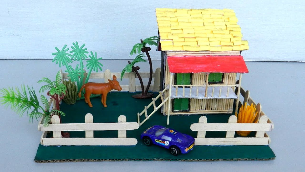 4 Easy DIY Popsicle House #23 | How to & Crafts Ideas