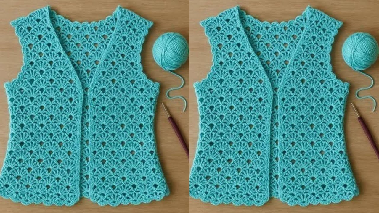 DELICATE💫 Crochet Vest Pattern Crochet Women Sweater Stitch Pattern 