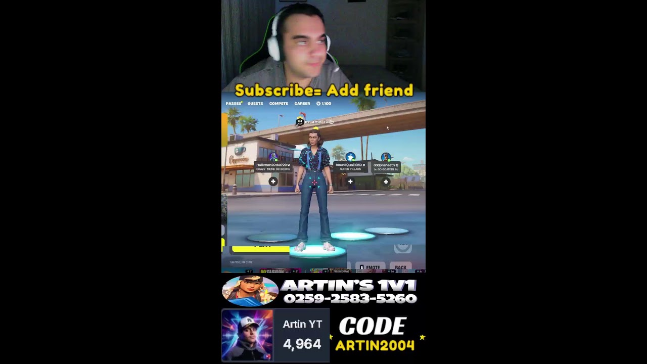 LIVE🔴Playing with subsl Fortnite