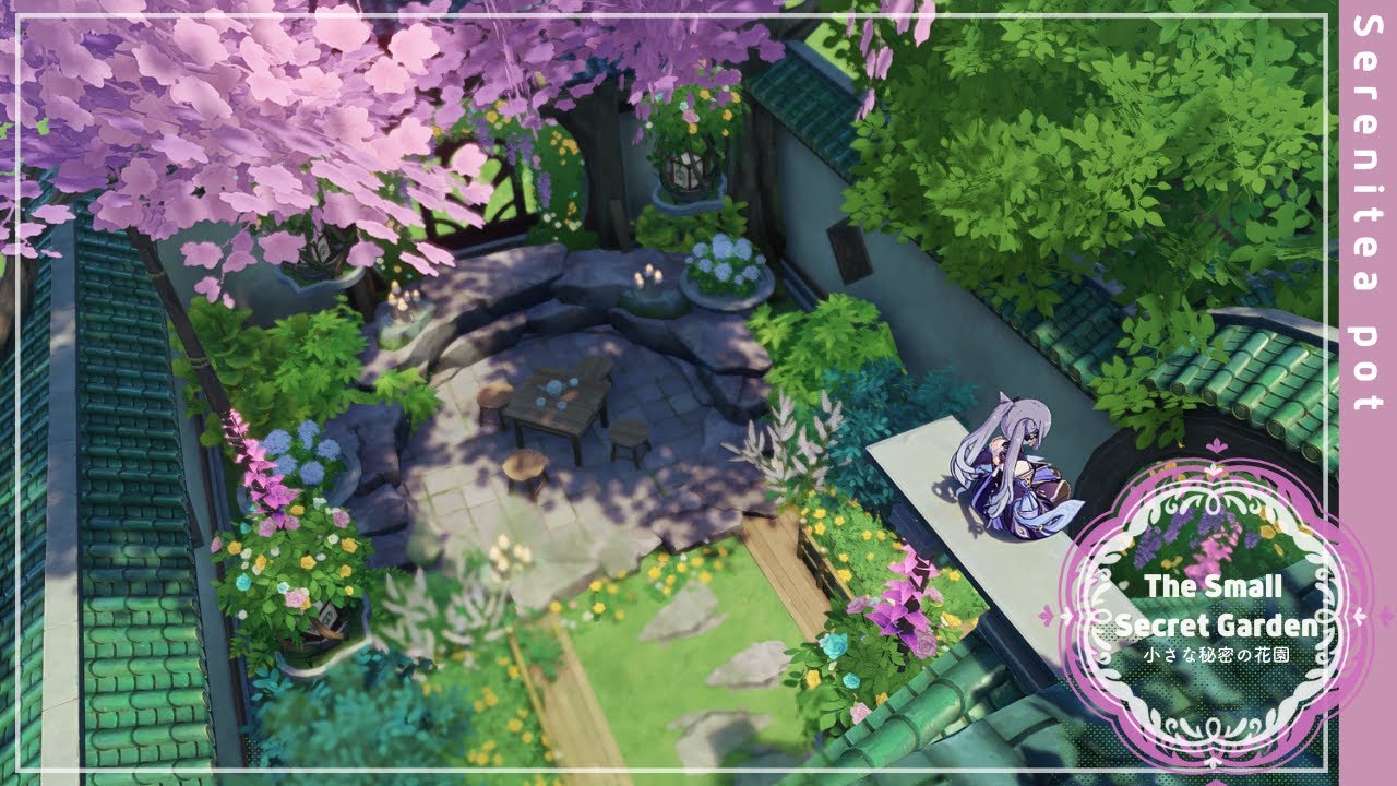 Serenitea pot - 塵歌壺 🌷The  small secret garden/小さな秘密の花園- Making video