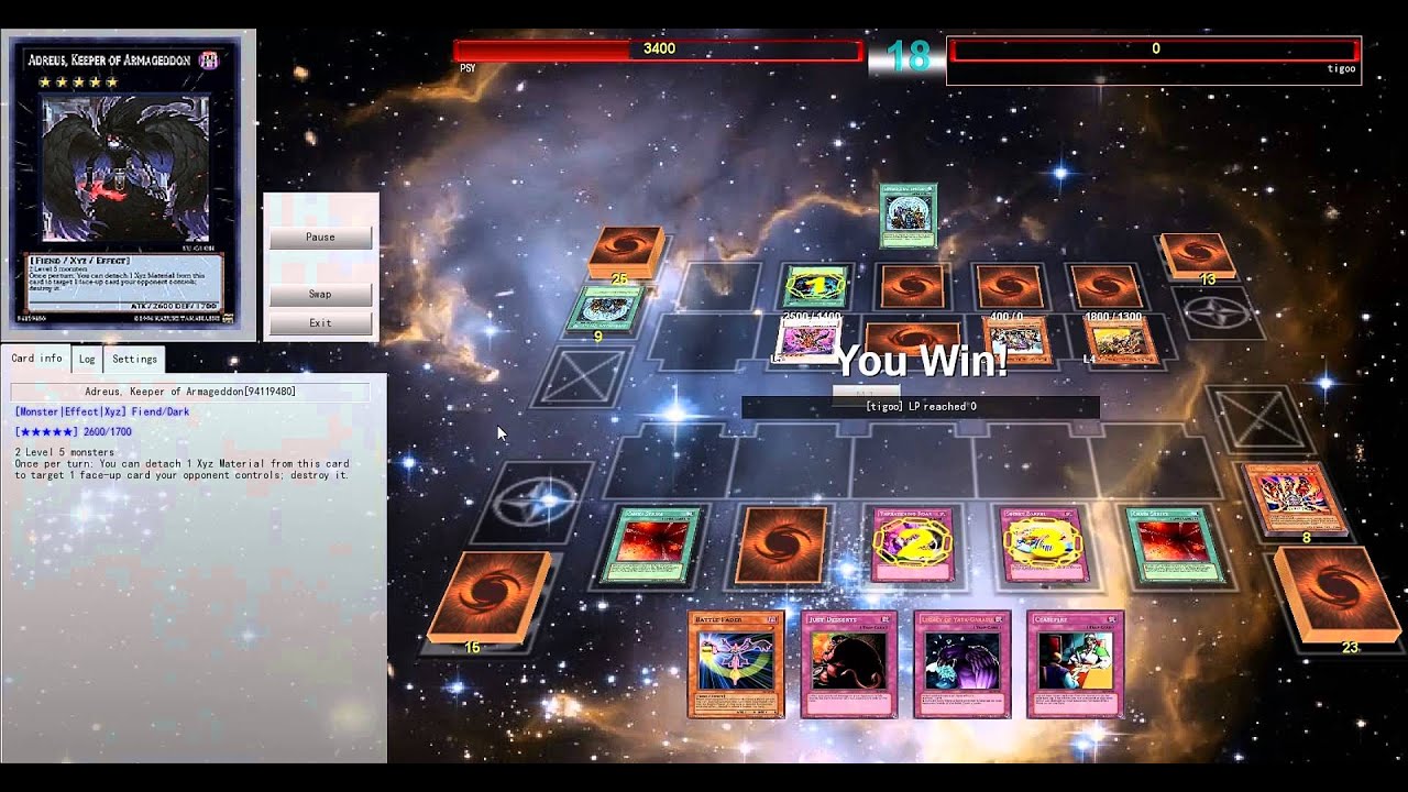 Burn Deck vs. Six Samurai Deck (YGO DevPro)