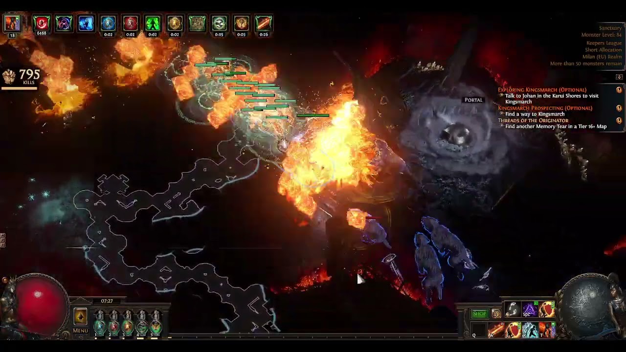 Flame Golem of Hordes Elementalist - Sanctuary - PoE 3.27