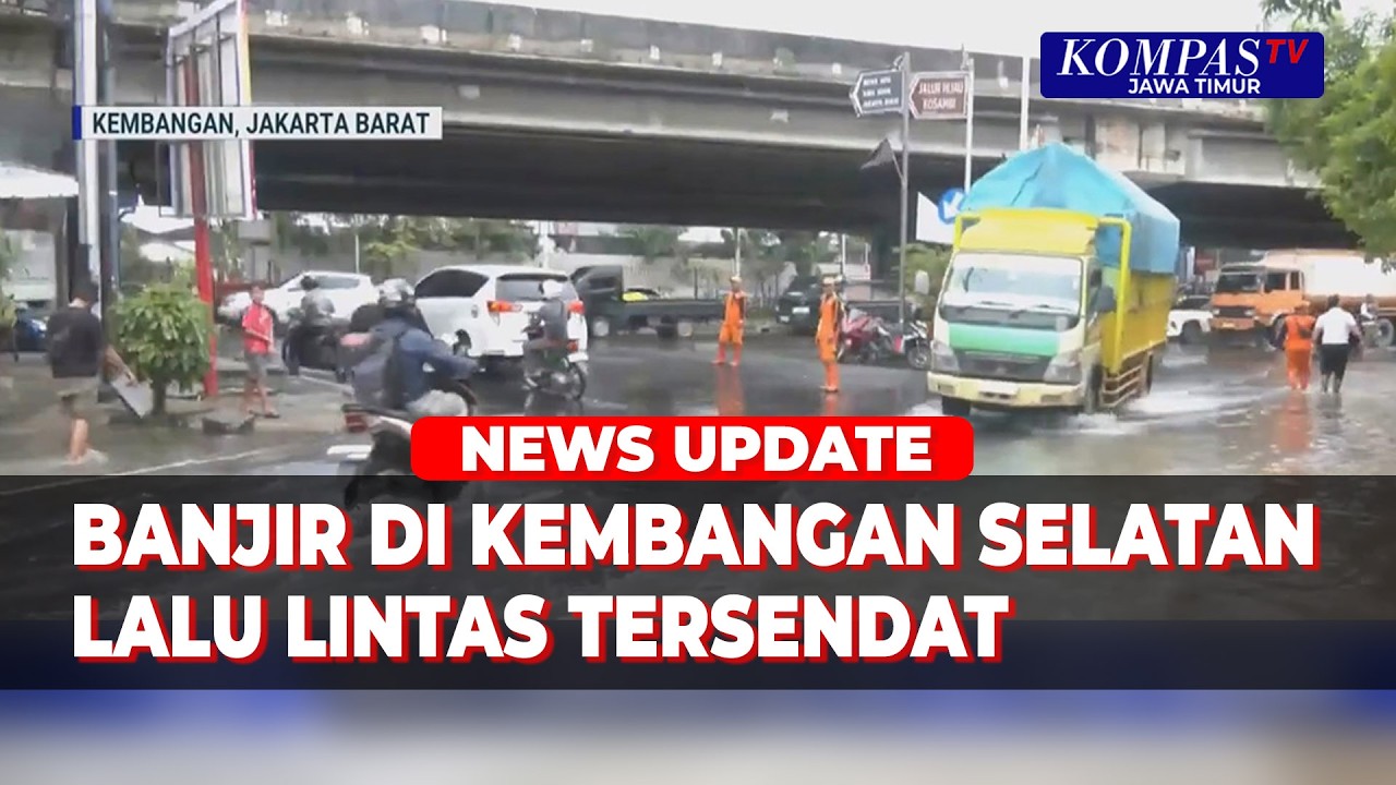 Banjir di Kembangan Selatan Buat Lalu Lintas Tersendat, 3 Pompa Dikerahkan